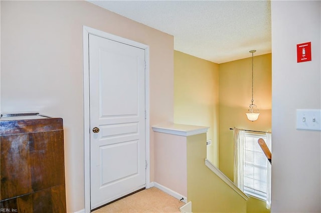 corridor with carpet floors