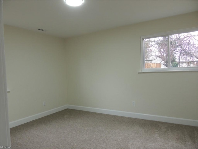 view of carpeted empty room