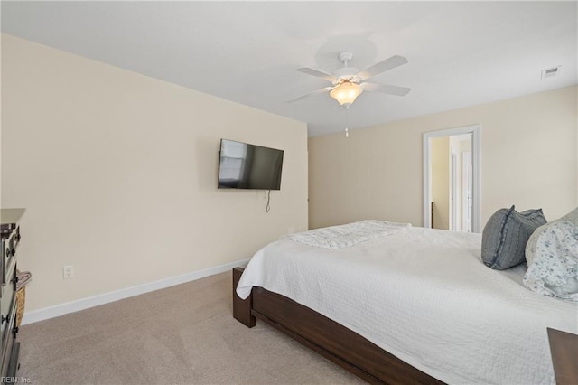 2608 River Watch Dr, Suffolk, VA 23434 - bedroom featuring light carpet and ceiling fan