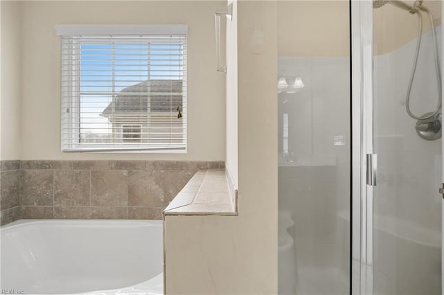 2608 River Watch Dr, Suffolk, VA 23434 - bathroom featuring separate shower and tub