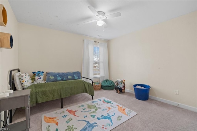 2608 River Watch Dr, Suffolk, VA 23434 - bedroom featuring ceiling fan and carpet flooring