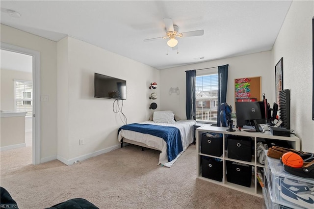 2608 River Watch Dr, Suffolk, VA 23434 - bedroom featuring carpet and ceiling fan