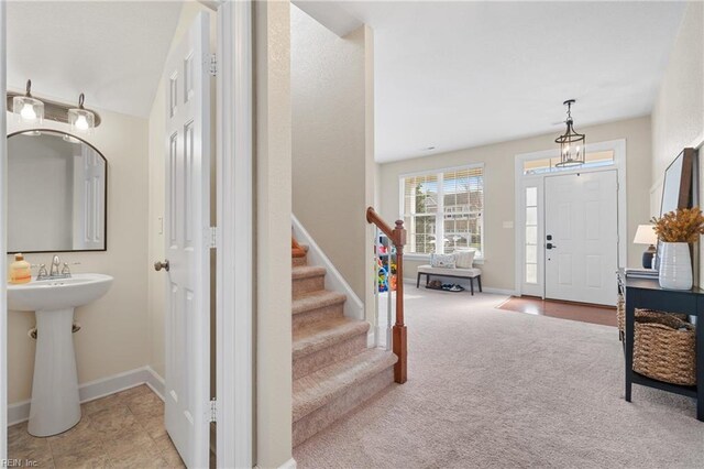 2608 River Watch Dr, Suffolk, VA 23434 - view of carpeted foyer entrance
