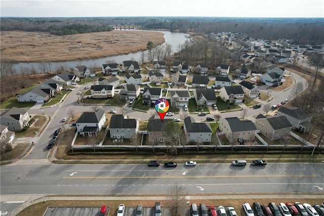 2608 River Watch Dr, Suffolk, VA 23434 - birds eye view of property featuring a water view
