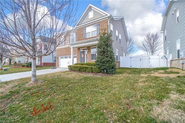 2608 River Watch Dr, Suffolk, VA 23434 - view of front of home with a garage and a front lawn