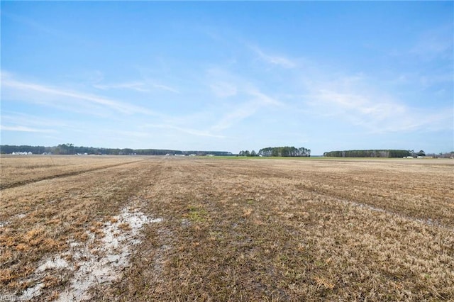 view of yard featuring a rural view