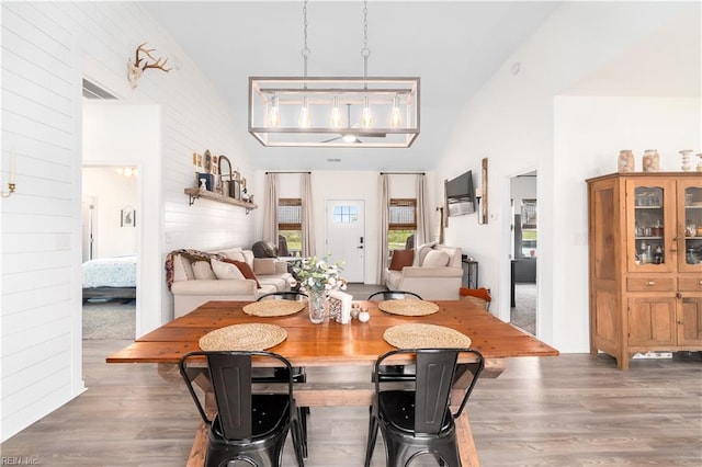 dining room featuring dark hardwood / wood-style floors