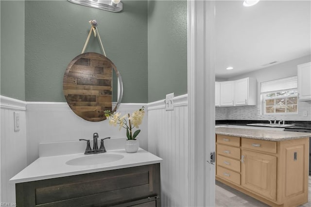 bathroom featuring vanity