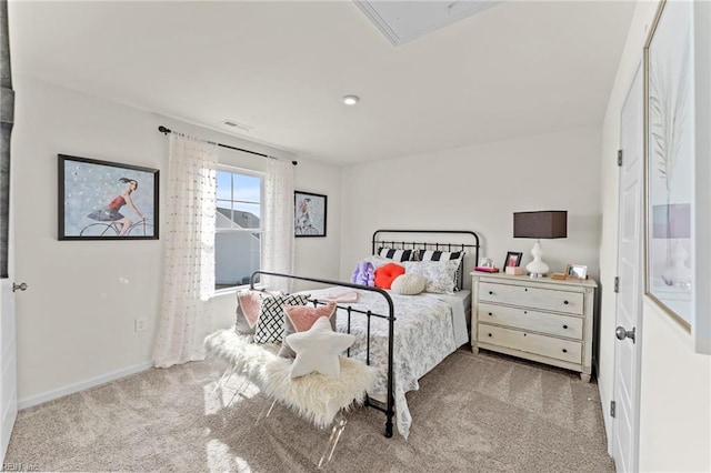 129 Getty Rd, Suffolk, VA 23434 - carpeted bedroom with baseboards and attic access