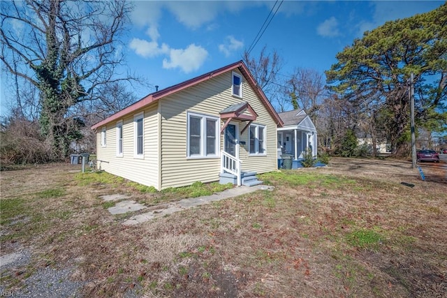 view of bungalow-style house