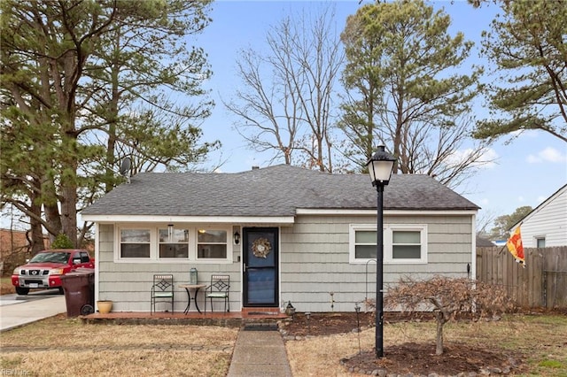 view of bungalow-style home