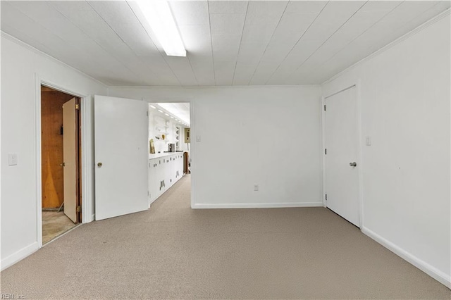 37 Lancaster Ter, Hampton, VA 23666 - below grade area with crown molding and light colored carpet