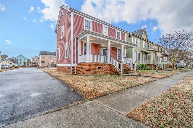 view of front of home featuring a porch