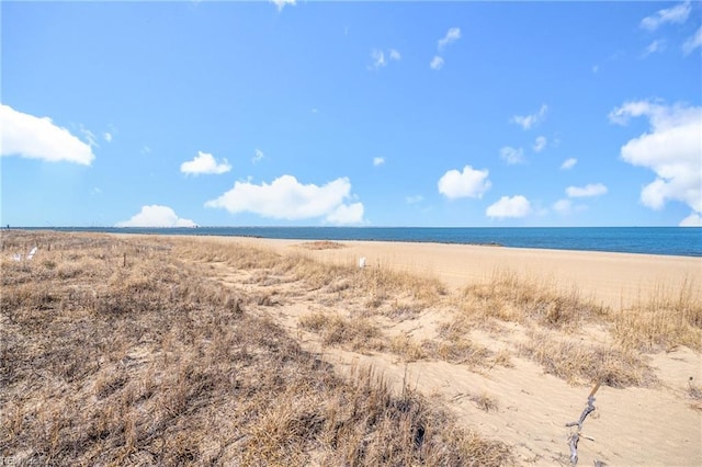 property view of water with a view of the beach