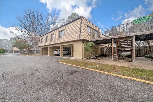 view of side of property