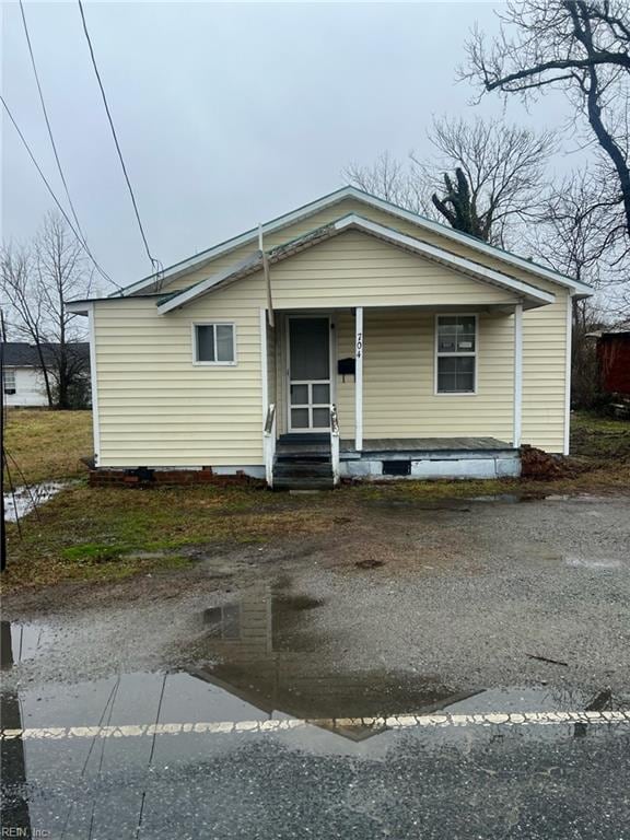 view of front of home