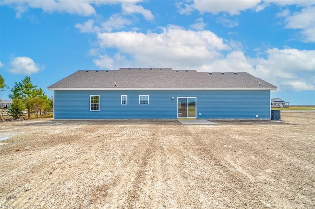 rear view of property with a patio area