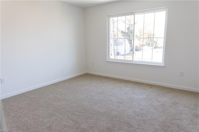 unfurnished room featuring carpet