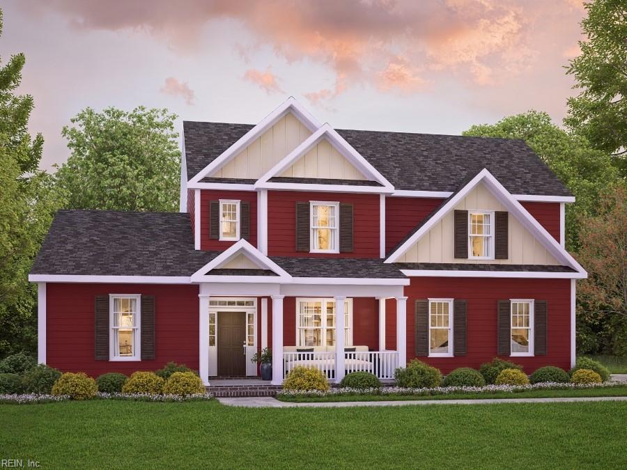 view of front of home featuring a lawn and covered porch