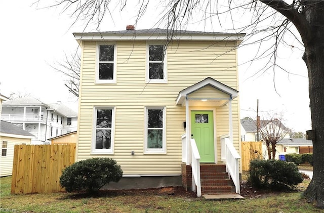 view of front of property