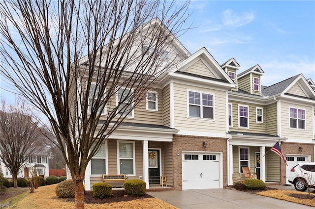 view of front of house featuring a garage