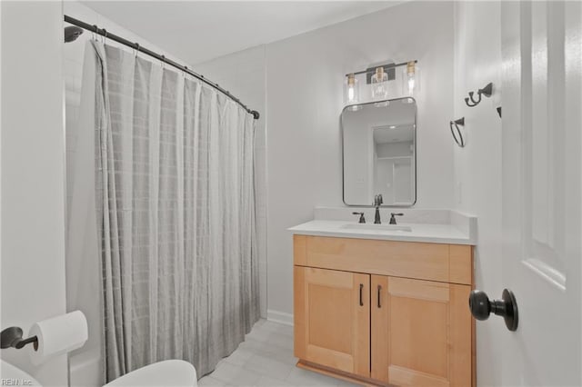 bathroom with vanity