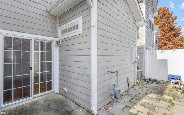 view of home's exterior featuring a patio area