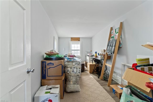 view of storage room