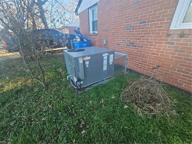 details with central air condition unit