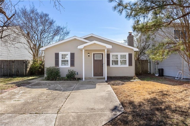 view of front of home