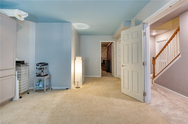 interior space with light carpet