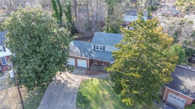 birds eye view of property