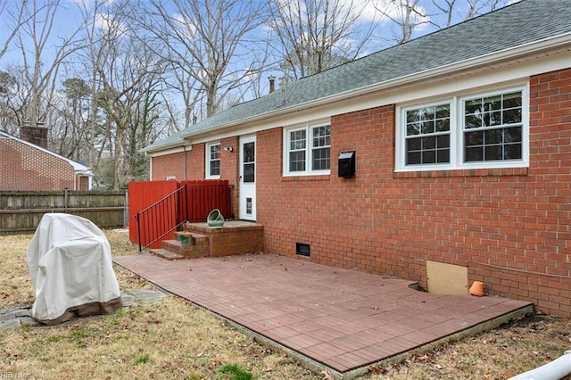 exterior space with a patio