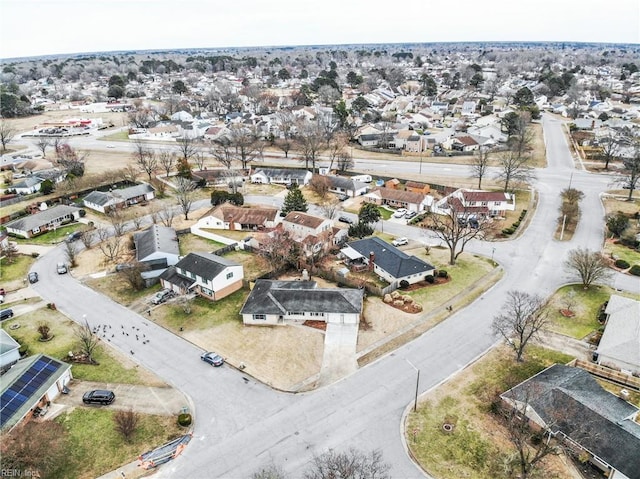 birds eye view of property featuring a residential view