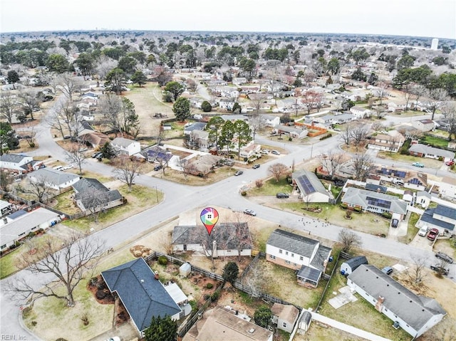 drone / aerial view featuring a residential view