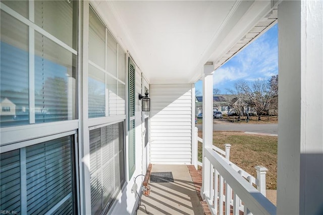 view of balcony