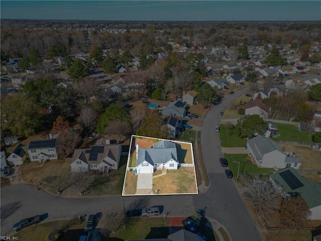 birds eye view of property