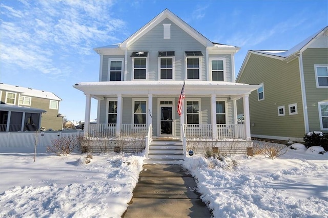 view of front facade with a porch