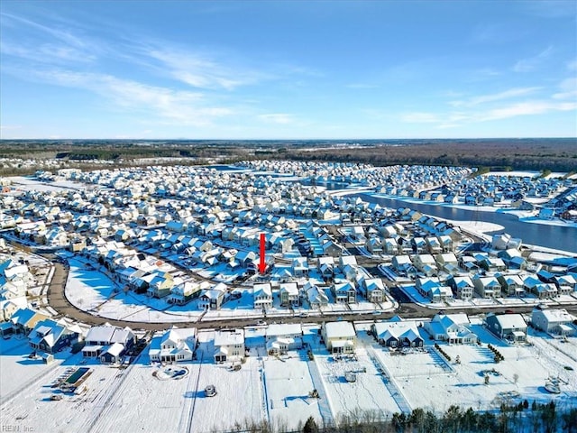 bird's eye view featuring a residential view