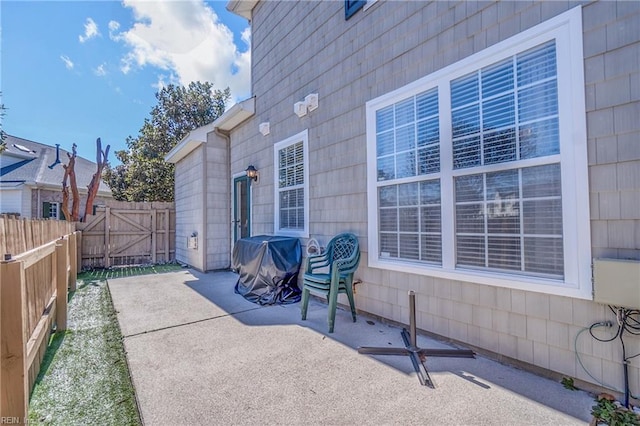 view of patio / terrace featuring a fenced backyard