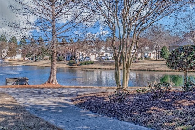 water view featuring a residential view