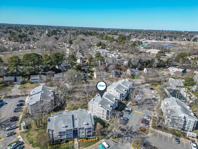 bird's eye view featuring a residential view