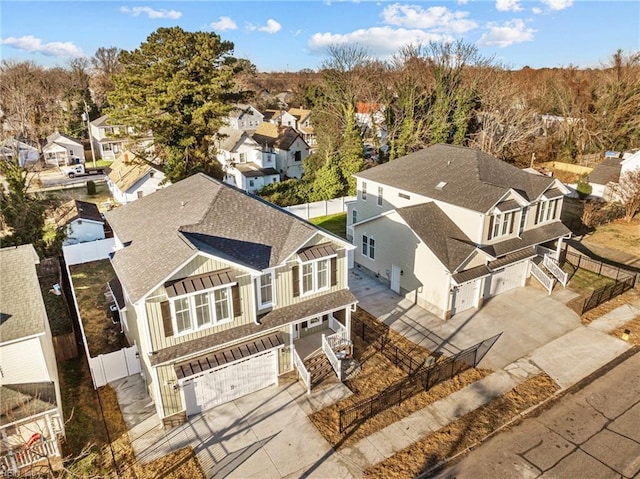 bird's eye view featuring a residential view