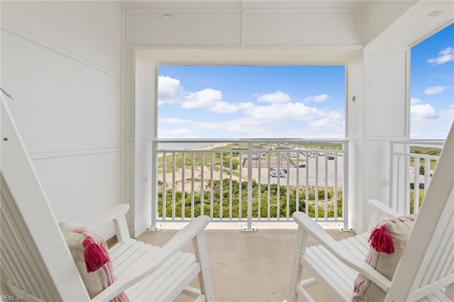 view of balcony