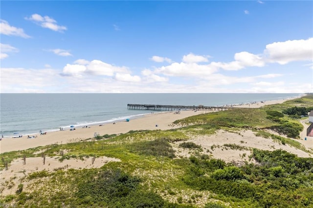 water view featuring a view of the beach