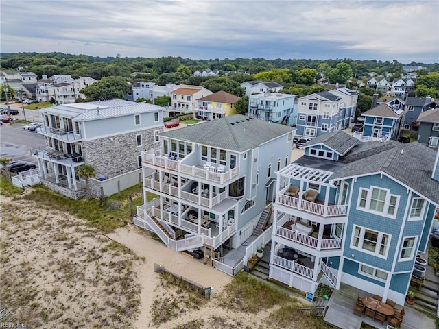 drone / aerial view with a residential view