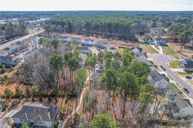 bird's eye view with a residential view