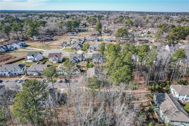 bird's eye view with a residential view