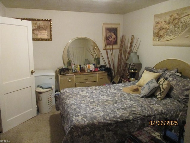 bedroom featuring carpet floors