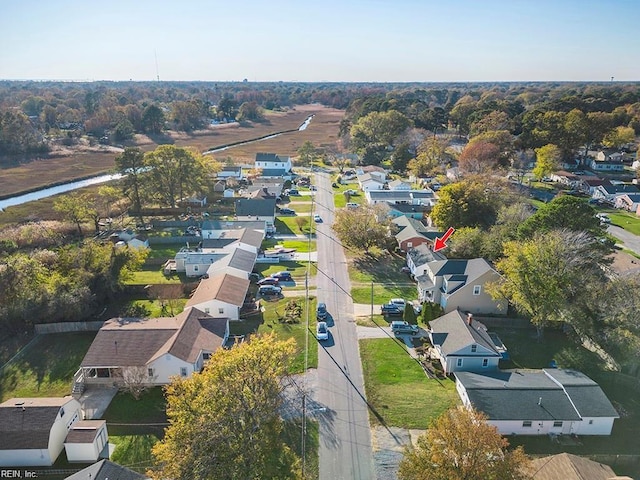 bird's eye view featuring a residential view